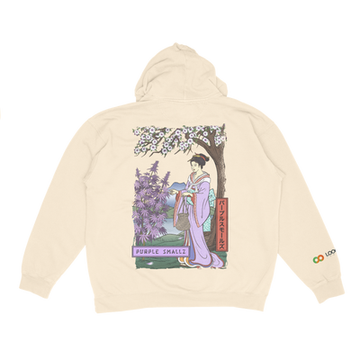 Creme Hoodie Transparent Art